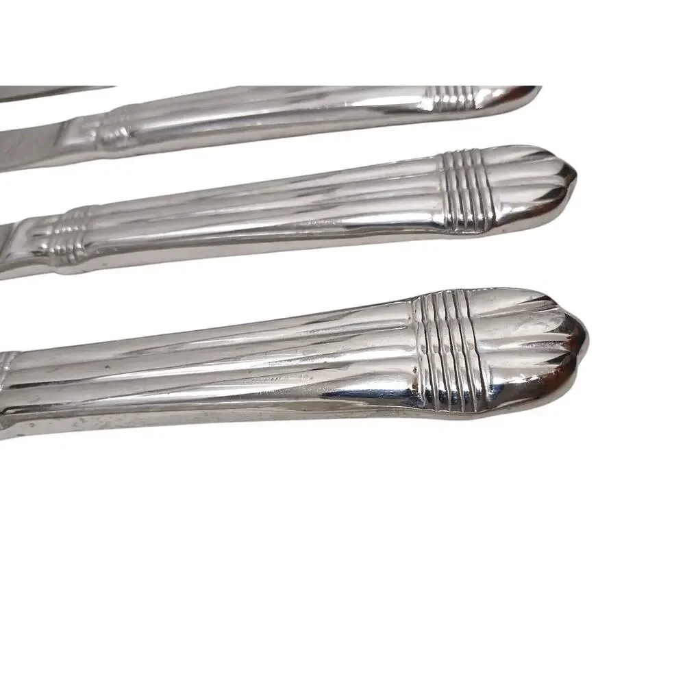 7‎ Pc Hampton Silversmiths Odyssey 18/10 Korea Stainless Flatware Dinner Knives